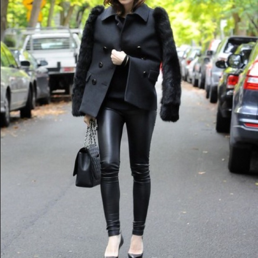 Monica Chiang Leather Pants